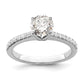 14K White Gold Lab Grown Diamond VS/SI+ G+ Engagement Ring