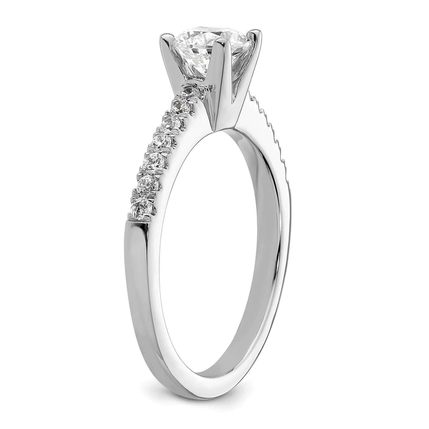 14K White Gold Lab Grown Diamond VS/SI FGH Engagement Ring