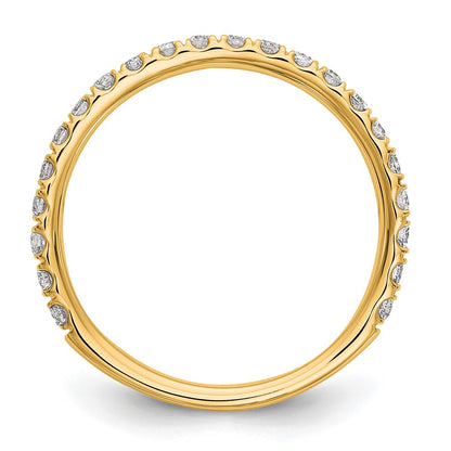 14k Yellow Gold 3/8 Ct. Lab Grown Diamond VS/SI+ G+ Wedding Band Ring