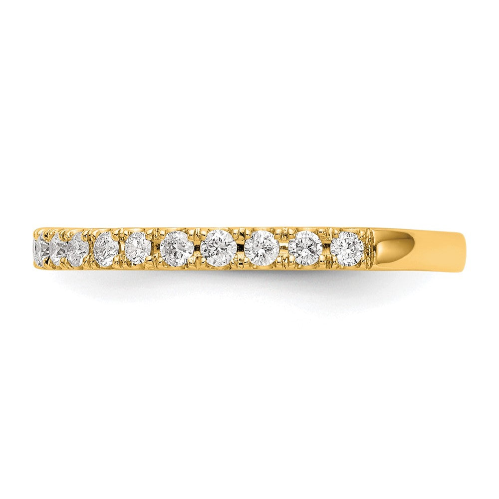 14k Yellow Gold 3/8 Ct. Lab Grown Diamond VS/SI+ G+ Wedding Band Ring