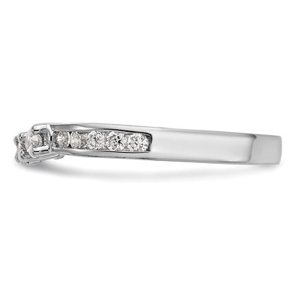 14k White Gold 1/2 Ct. Lab Grown Diamond VS/SI+ G+ Wedding Band Ring
