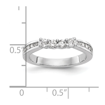 14k White Gold 1/2 Ct. Lab Grown Diamond VS/SI+ G+ Wedding Band Ring