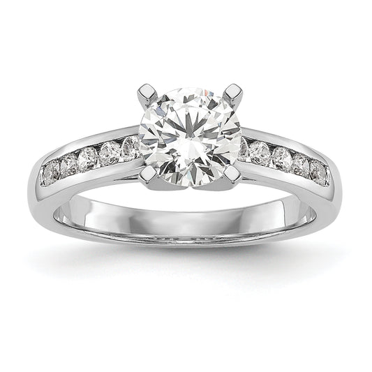 14k White Gold 1/5 Ct. Lab Grown Diamond VS/SI+ G+ Pet Set Engagement Ring