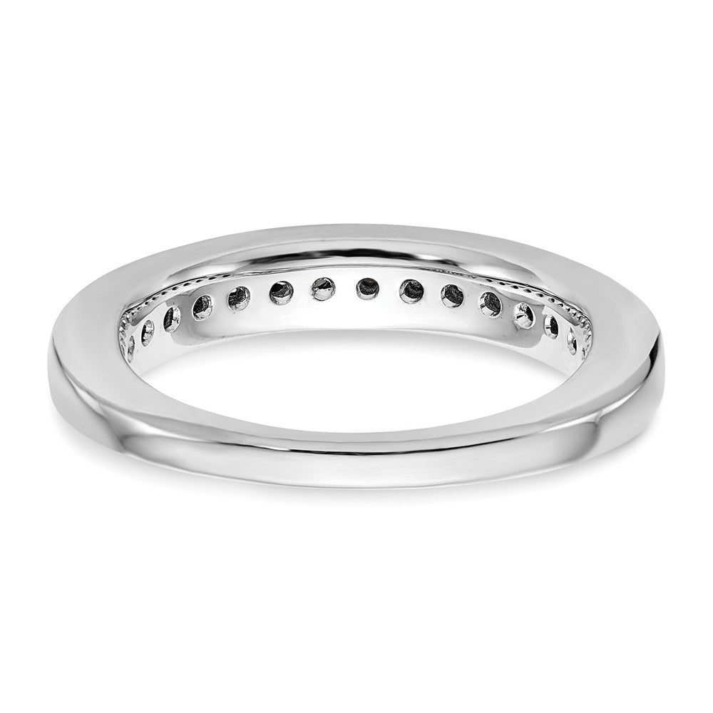 14K White Gold Lab Grown Diamond VS/SI+ G+ Wedding Band Ring
