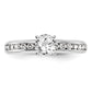 14K White Gold Lab Grown Diamond VS/SI FGH Engagement Ring