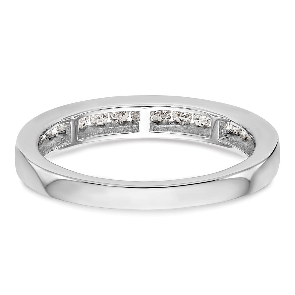 14k White Gold 1/3 Ct. Lab Grown Diamond VS/SI+ G+ Wedding Band Ring