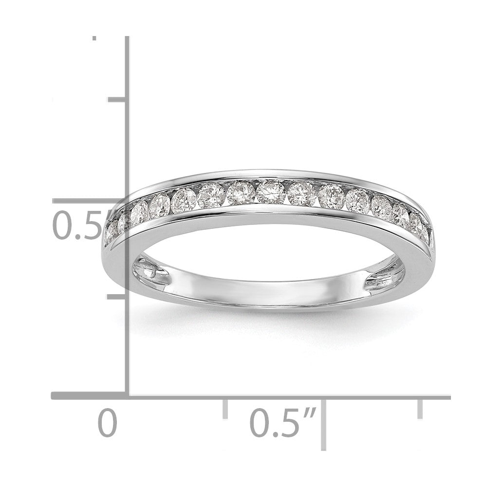 14K White Gold Lab Grown Diamond VS/SI FGH Wedding Band Ring