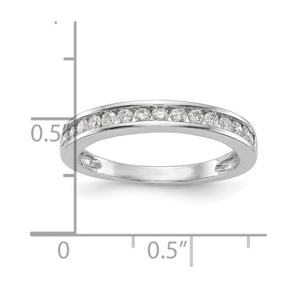 14K White Gold Lab Grown Diamond VS/SI FGH Wedding Band Ring