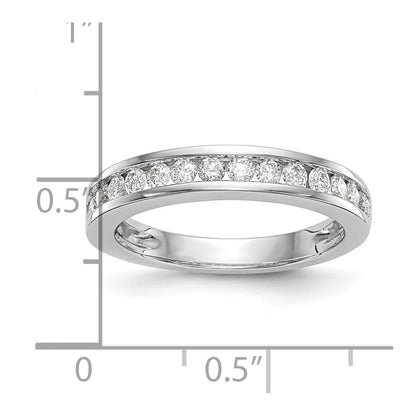 14k White Gold 1/2 Ct. Lab Grown Diamond VS/SI+ G+ Wedding Band Ring