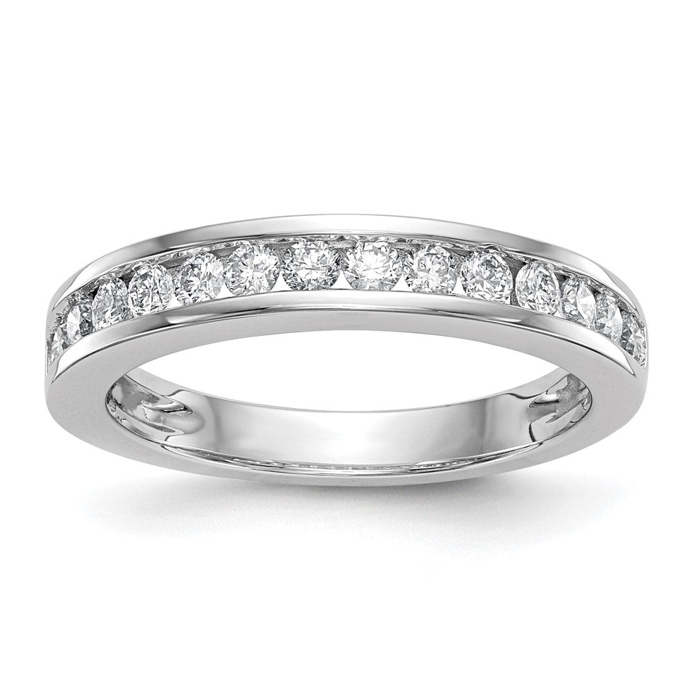 14k White Gold 1/2 Ct. Lab Grown Diamond VS/SI+ G+ Wedding Band Ring