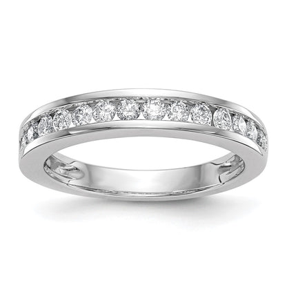 14k White Gold 1/2 Ct. Lab Grown Diamond VS/SI+ G+ Wedding Band Ring