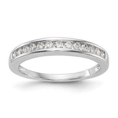 14k White Gold 1/3 Ct. Lab Grown Diamond VS/SI+ G+ Wedding Band Ring