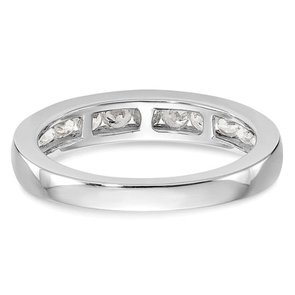 14k White Gold 3/4 Ct. Lab Grown Diamond VS/SI+ G+ Wedding Band Ring