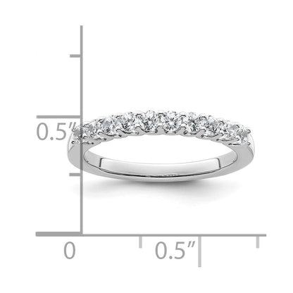 14k White Gold 1/2 Ct. Lab Grown Diamond VS/SI+ G+ Wedding Band Ring