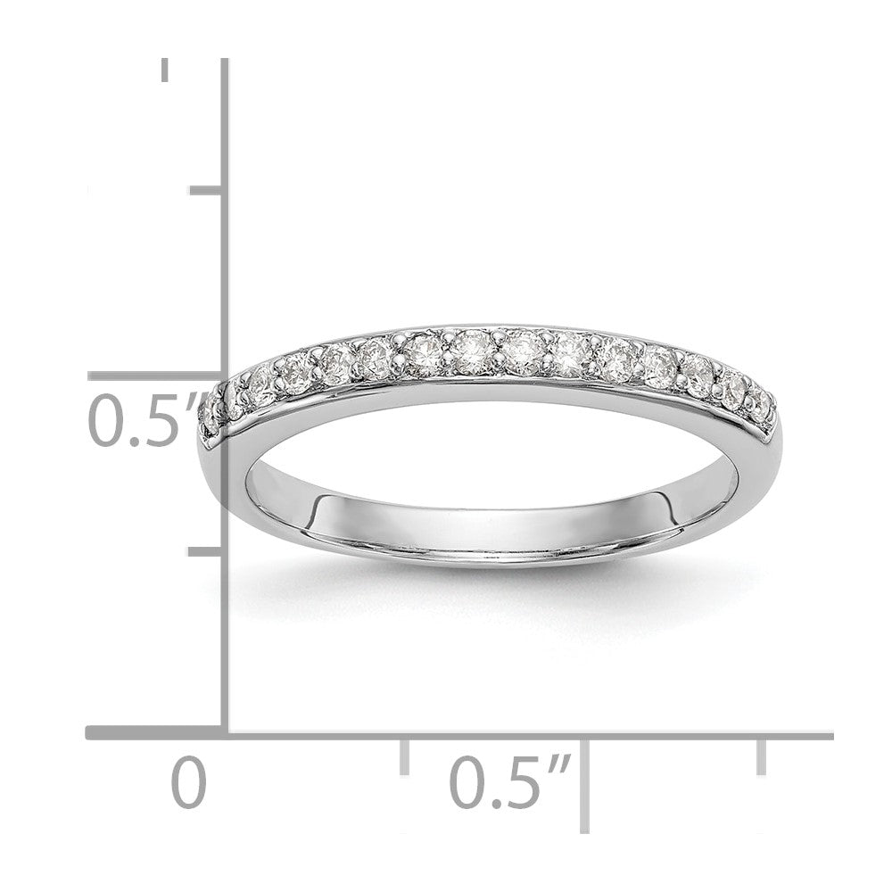 14k White Gold 1/4 Ct. Lab Grown Diamond VS/SI+ G+ Wedding Band Ring