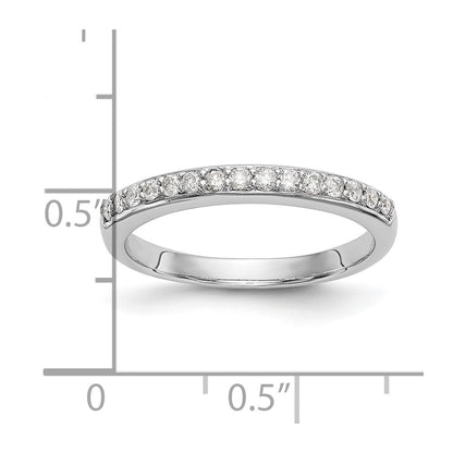 14k White Gold 1/4 Ct. Lab Grown Diamond VS/SI+ G+ Wedding Band Ring