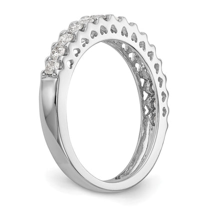 14k White Gold 1/2 Ct. Lab Grown Diamond VS/SI+ G+ Complete Wedding Band