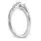 14k White Gold 1/3 Ct. Lab Grown Diamond VS/SI+ G+ Peg Set Engagement Ring