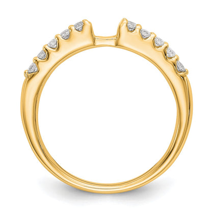 14k Yellow Gold Two Tone 1/4 Ct. Lab Grown Diamond VS/SI+ G+ Peg Set Engagement Ring