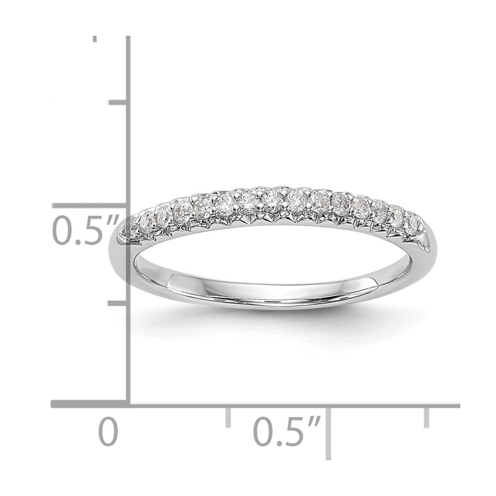 14K White Gold Lab Grown Diamond VS/SI+ G+ Wedding Band Ring