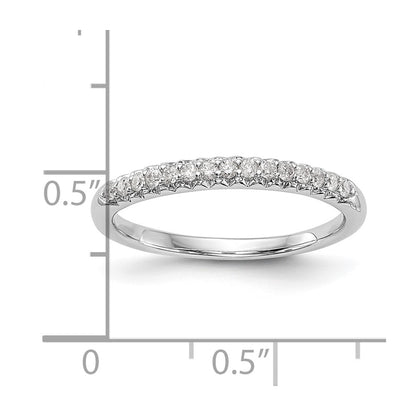 14K White Gold Lab Grown Diamond VS/SI+ G+ Wedding Band Ring