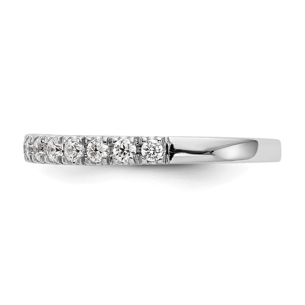 14K White Gold True Origin 3/8 Carat Lab Grown Diamond Vs D E F Wedding Band