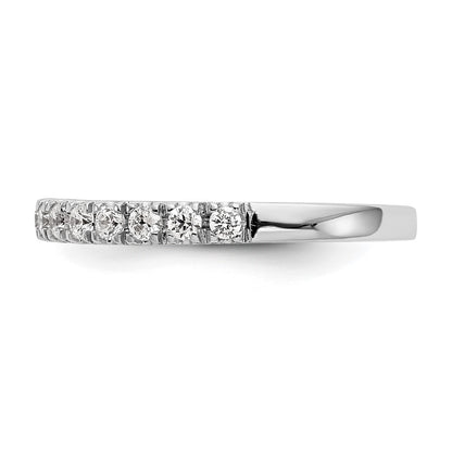 14K White Gold True Origin 3/8 Carat Lab Grown Diamond Vs D E F Wedding Band