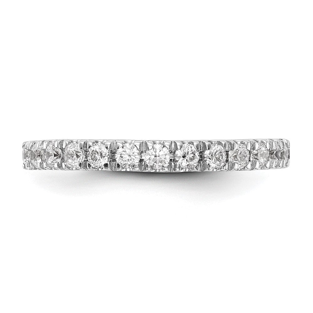 14K White Gold True Origin 3/8 Carat Lab Grown Diamond Vs D E F Wedding Band