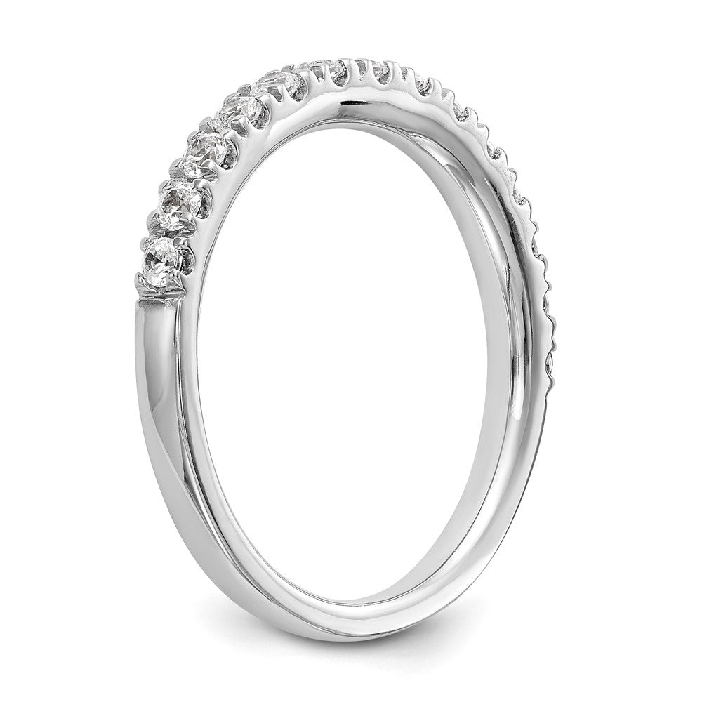 14K White Gold True Origin 3/8 Carat Lab Grown Diamond Vs D E F Wedding Band