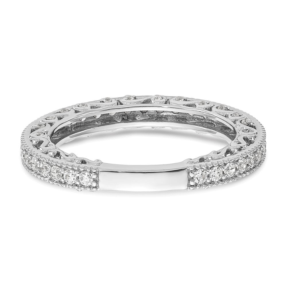 14K White Gold True Origin 1/2 Carat Lab Grown Diamond Vs/Si D E F Wedding Band