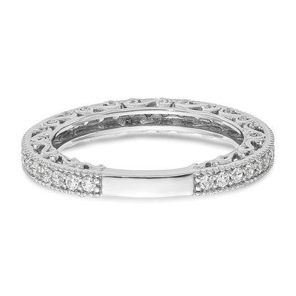 14K White Gold True Origin 1/2 Carat Lab Grown Diamond Vs/Si D E F Wedding Band