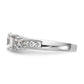 14k White Gold 3/4 Ct. Lab Grown Diamond VS/SI+ G+ 1 1/4 Ct. Center Round Channel Set Shared Prong Engagement Ring