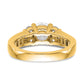 14k Yellow Gold 3/4 Ct. Lab Grown Diamond VS/SI+ G+ 1 1/4 Ct. Center Round Channel Set Shared Prong Engagement Ring