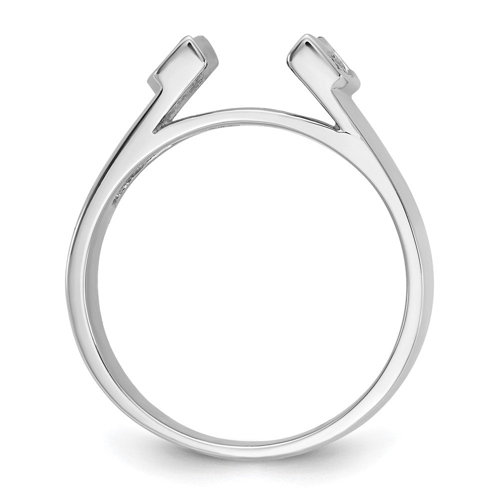 14k White Gold 1/4 Ct. Lab Grown Diamond VS/SI+ G+ Semi-Mount Peg Set Engagement Ring