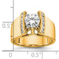 14k Yellow Gold 1/4 Ct. Lab Grown Diamond VS/SI+ G+ Peg Set Engagement Ring