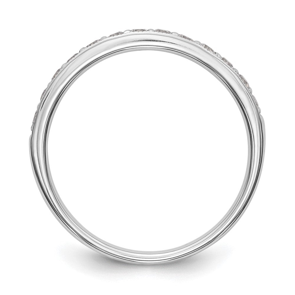 14k White Gold 1/3 Ct. Lab Grown Diamond VS/SI+ G+ Wedding Band Ring