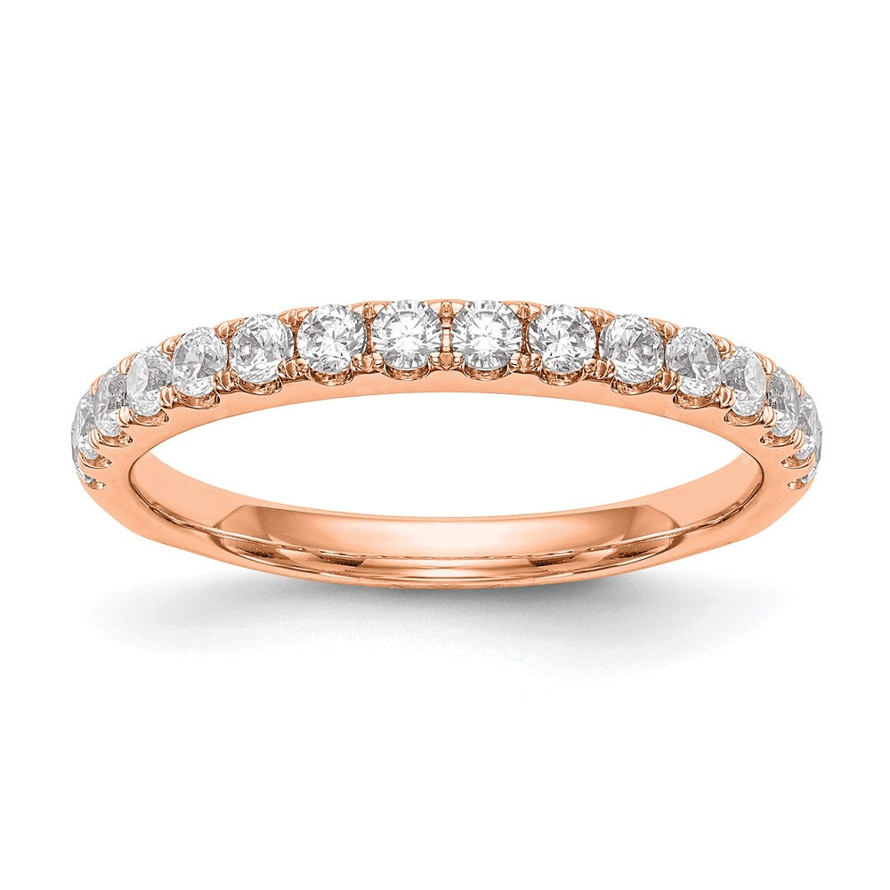 14K Rose Gold True Origin 1/2 Carat Lab Grown Diamond Vs D E F Wedding Band