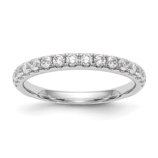 14k White Gold 1/2 Ct. Lab Grown Diamond VS/SI+ G+ Wedding Band Ring