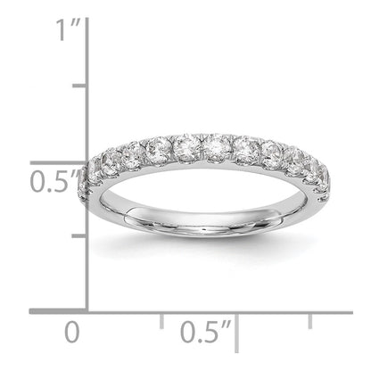 14k White Gold 3/4 Ct. Lab Grown Diamond VS/SI+ G+ Wedding Band Ring