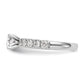 14k White Gold 3/4 Ct. Lab Grown Diamond VS/SI+ G+ Peg Set Engagement Ring