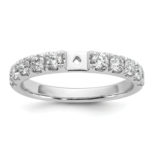 14k White Gold 3/4 Ct. Lab Grown Diamond VS/SI+ G+ Peg Set Engagement Ring