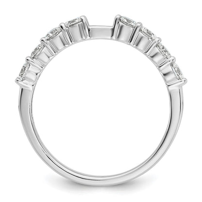 14k White Gold 3/4 Ct. Lab Grown Diamond VS/SI+ G+ Semi Mount Peg Set Engagement Ring