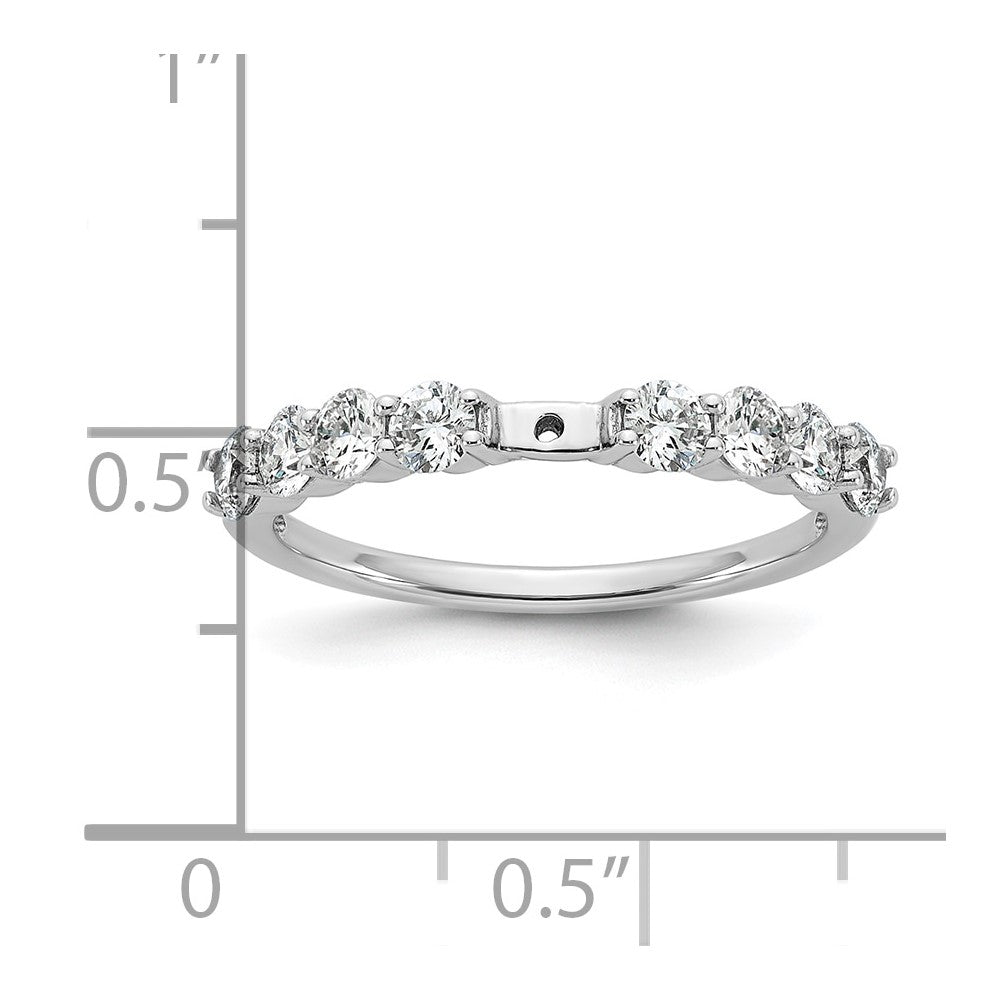 14k White Gold 3/4 Ct. Lab Grown Diamond VS/SI+ G+ Semi Mount Peg Set Engagement Ring