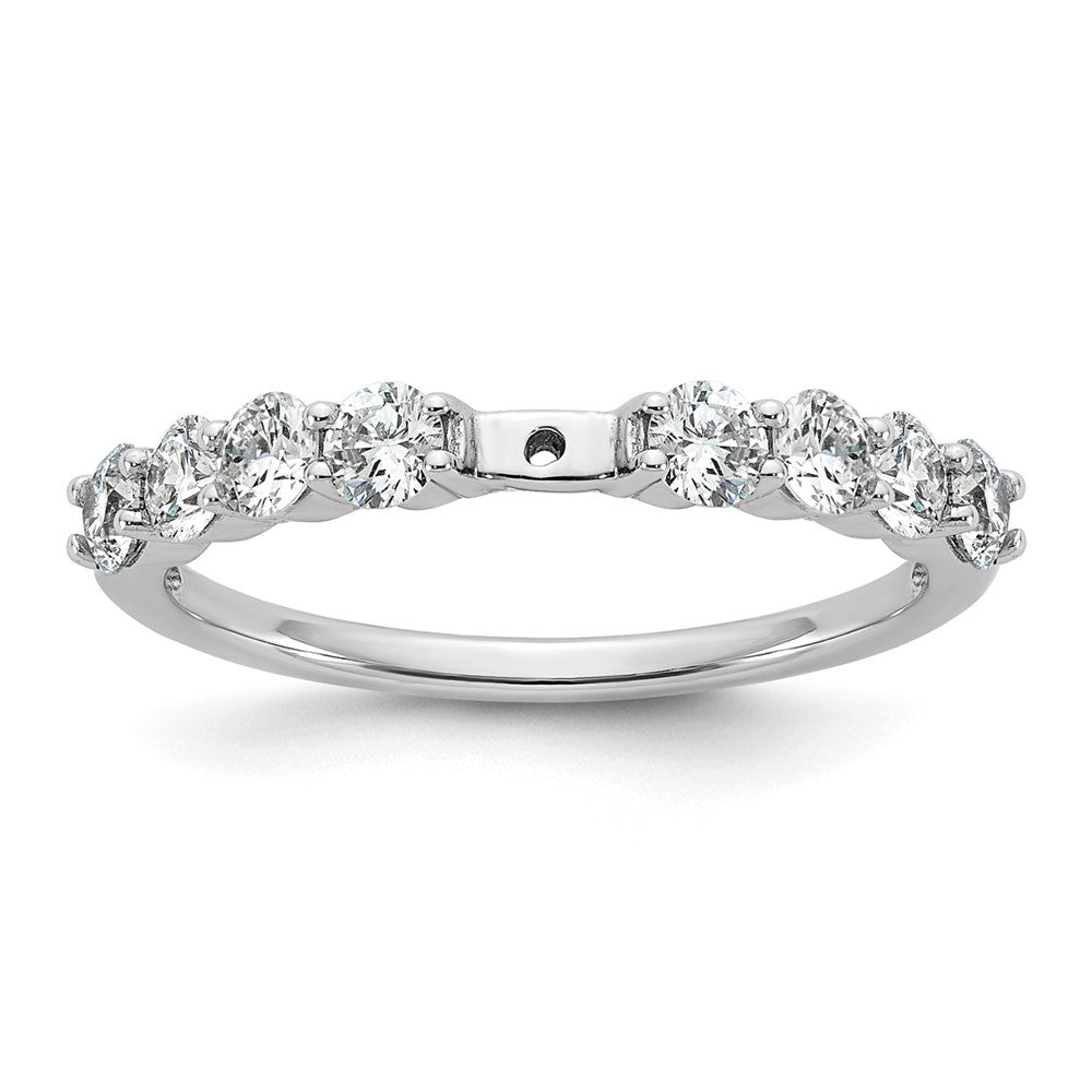 14k White Gold 3/4 Ct. Lab Grown Diamond VS/SI+ G+ Semi Mount Peg Set Engagement Ring