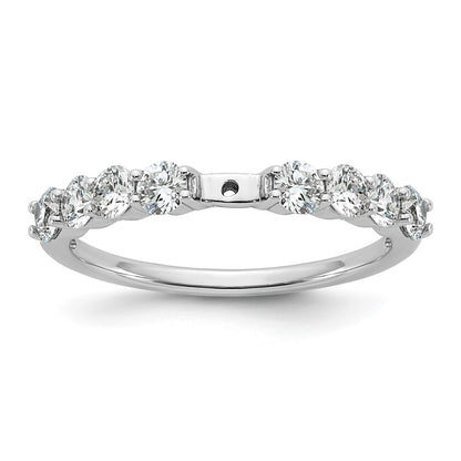 14k White Gold 3/4 Ct. Lab Grown Diamond VS/SI+ G+ Semi Mount Peg Set Engagement Ring