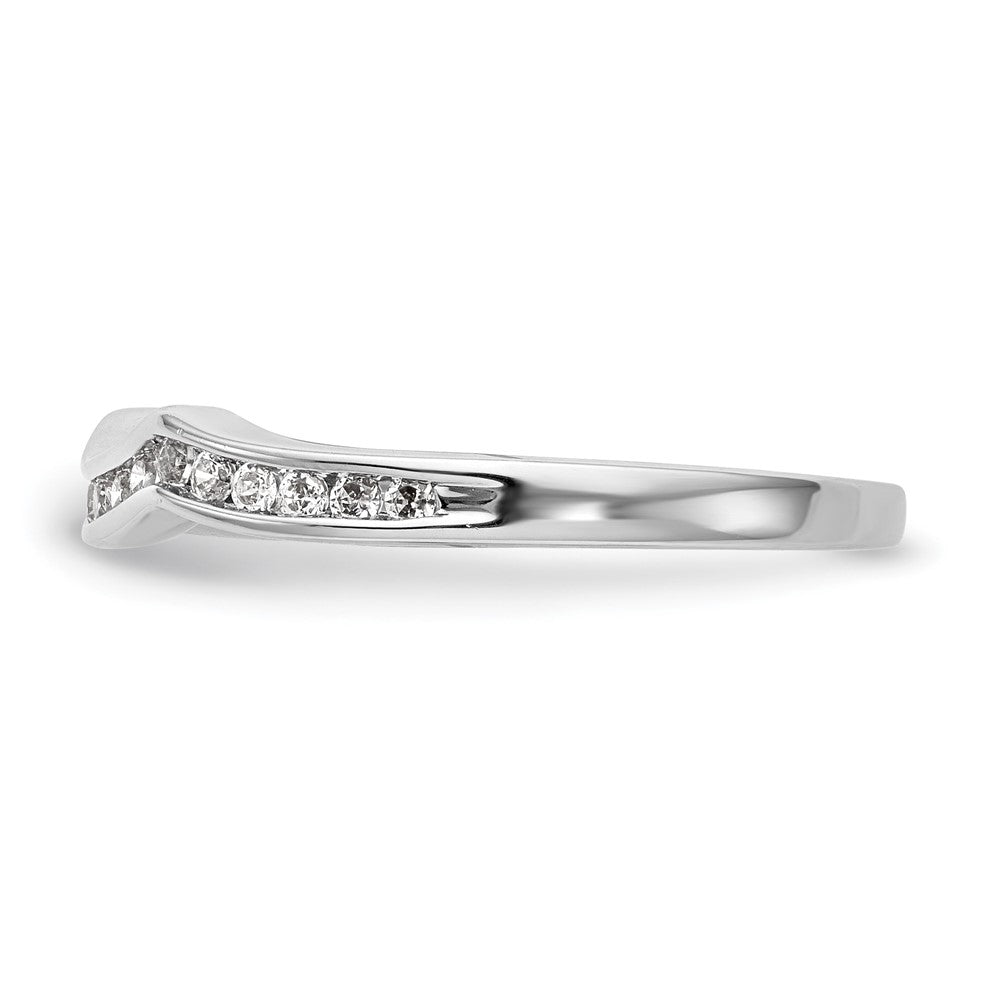 14k White Gold 1/5 Ct. Lab Grown Diamond VS/SI+ G+ Wedding Band Ring