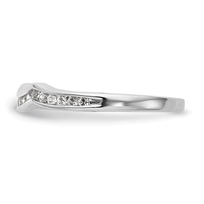 14k White Gold 1/5 Ct. Lab Grown Diamond VS/SI+ G+ Wedding Band Ring