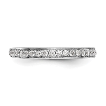 14K White Gold Lab Grown VS/SI+ G+ Diamond Wedding Band Ring