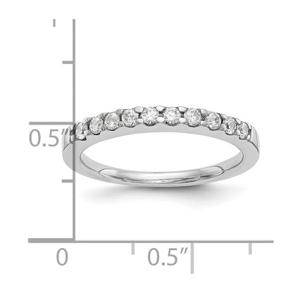14k White Gold 1/3 Ct. Lab Grown Diamond VS/SI+ G+ Wedding Band Ring