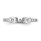 14k White Gold 1/6 Ct. Lab Grown Diamond VS/SI+ G+ Peg Set Engagement Ring